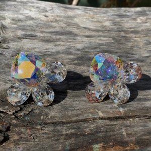 Rare Vintage Wendy Gell Art Glass Earrings